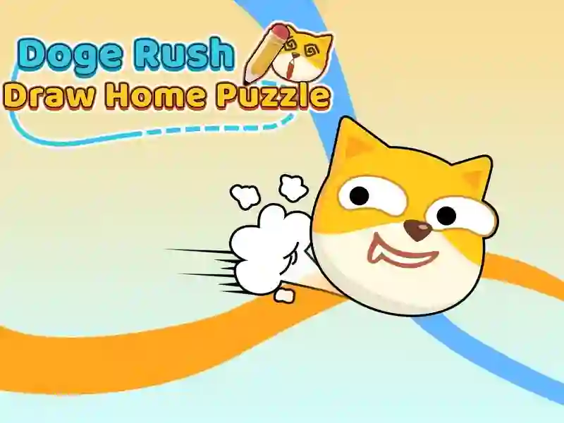 Jogo Doge Rush Draw Home Puzzle online