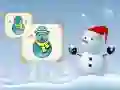 Jogo Colorir o Boneco de Neve Feliz online