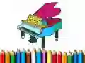 Jogo De volta às aulas: Livro de colorir de piano online