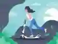 Jogo Quebra-cabeça de passeios de patinete elétrico online