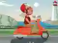 Jogo Colorir Passeio de Scooter na Cidade online Jogo Colorir Passeio de Scooter na Cidade online