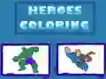 Jogo Colorindo Heróis online Jogo Colorindo Heróis online