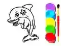 Jogo Livro de Colorir Golfinhos online