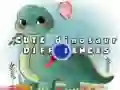 Jogo Diferenças dos Dinossauros Fofos online Jogo Diferenças dos Dinossauros Fofos online