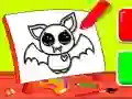 Jogo Colorir fácil para crianças: morcego online Jogo Colorir fácil para crianças: morcego online