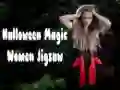 Jogo Quebra-Cabeça de Mulheres Mágicas de Halloween online Jogo Quebra-Cabeça de Mulheres Mágicas de Halloween online