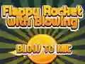 Jogo Foguete Flappy Jogando com Soprar no Microfone online