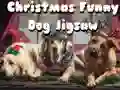Jogo Quebra-Cabeça de Cachorro Engraçado de Natal online