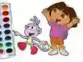 Jogo Dora A Aventureira Livro de Colorir online