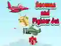 Jogo Boneco de Neve e Jato de Combate online