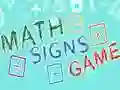 Jogo Jogo de Sinais Matemáticos online Jogo Jogo de Sinais Matemáticos online