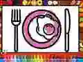 Jogo Colorir e Decorar Prato de Jantar online