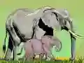 Jogo Animais Selvagens e Seus Filhotes online Jogo Animais Selvagens e Seus Filhotes online
