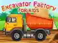 Jogo Fábrica de Escavadoras Para Crianças online Jogo Fábrica de Escavadoras Para Crianças online