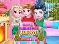 Jogo Melhores Amigas: Penteado de Árvore de Natal e Biscoitos online Jogo Melhores Amigas: Penteado de Árvore de Natal e Biscoitos online