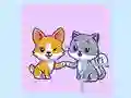 Jogo Quebra-Cabeça de Gatos e Cachorros online