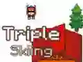 Jogo Esqui Triplo 2D online Jogo Esqui Triplo 2D online
