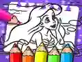 Jogo Livro de Colorir da Ariel, a Sereia online