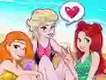 Jogo Festa na Praia das Princesas online Jogo Festa na Praia das Princesas online