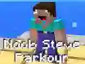 Jogo Parkour do Noob Steve online Jogo Parkour do Noob Steve online