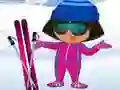 Jogo Dora: Vestir para Esquiar online