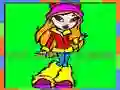 Jogo Colorir Bratz Fácil online Jogo Colorir Bratz Fácil online