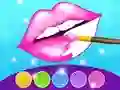 Jogo Jogo de Colorir Lábios Brilhantes online Jogo Jogo de Colorir Lábios Brilhantes online