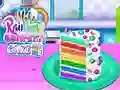Jogo Faça um Bolo de Confete Arco-Íris online Jogo Faça um Bolo de Confete Arco-Íris online
