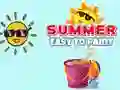 Jogo Fácil de Pintar o Verão online Jogo Fácil de Pintar o Verão online