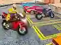 Jogo Jogo de Estacionamento de Motos Pesadas na Cidade 3D online
