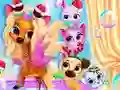 Jogo Festa de Bolhas de Cuidados com os Animais de Estimação online