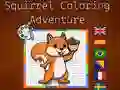 Jogo Aventura de Colorir Esquilos online