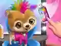 Jogo Salão de Cabelo de Animais Rock Star online
