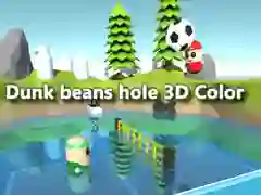 Jogo Afunde feijões no buraco 3D colorido online