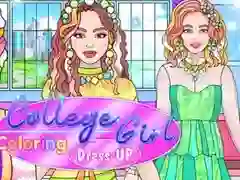 Jogo Colorir e Vestir a Menina Universitária online