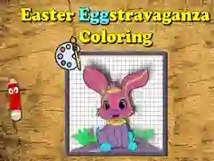 Jogo Colorindo Ovos de Páscoa online