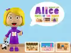 Jogo Mundo de Alice: Partes da Casa online Jogo Mundo de Alice: Partes da Casa online