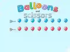 Jogo Balões e Tesouras online Jogo Balões e Tesouras online