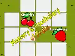 Jogo Memória e Vocabulário de Frutas online