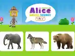 Jogo Mundo dos Sons dos Animais da Alice online