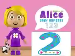 Jogo Mundo de Alice: Desenhe Números online