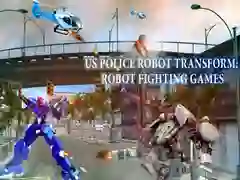 Jogo Polícia dos EUA Robô Transformar: Jogos de Luta de Robôs online