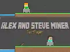 Jogo Alex e Steve: Minerador para Dois Jogadores online Jogo Alex e Steve: Minerador para Dois Jogadores online