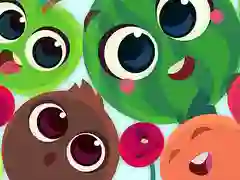Jogo Frutas Engraçadas: Mesclar e Coletar Melancia online