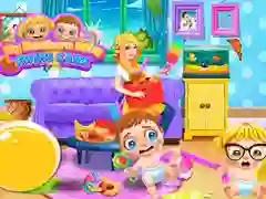 Jogo Cuidado dos meus gêmeos recém-nascidos online