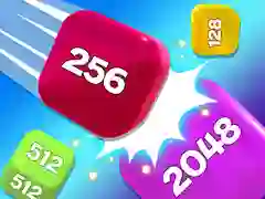 Jogo Jogo de Fusão Cube Cadeia 2048 3D online Jogo Jogo de Fusão Cube Cadeia 2048 3D online