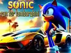 Jogo Sonic Corre pelo Lamborghini online