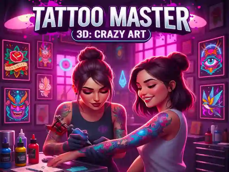 Jogo Mestre de tatuagem 3D: arte maluca online