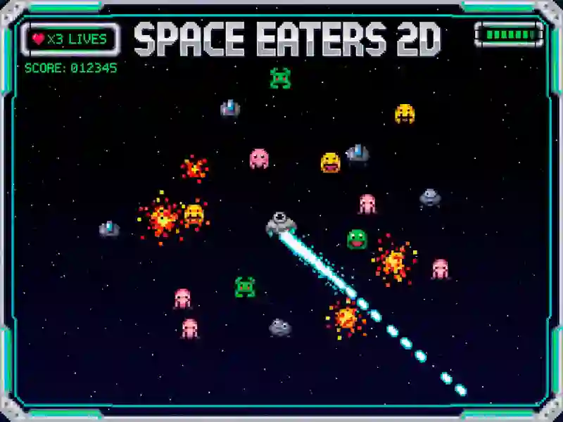 Jogo Comedores de espaço 2D online
