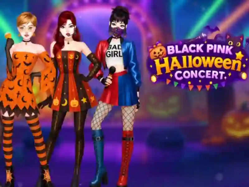 Jogo Concerto de Halloween Rosa Preto online Jogo Concerto de Halloween Rosa Preto online